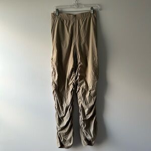Lululemon tan ruched leg athletic pants